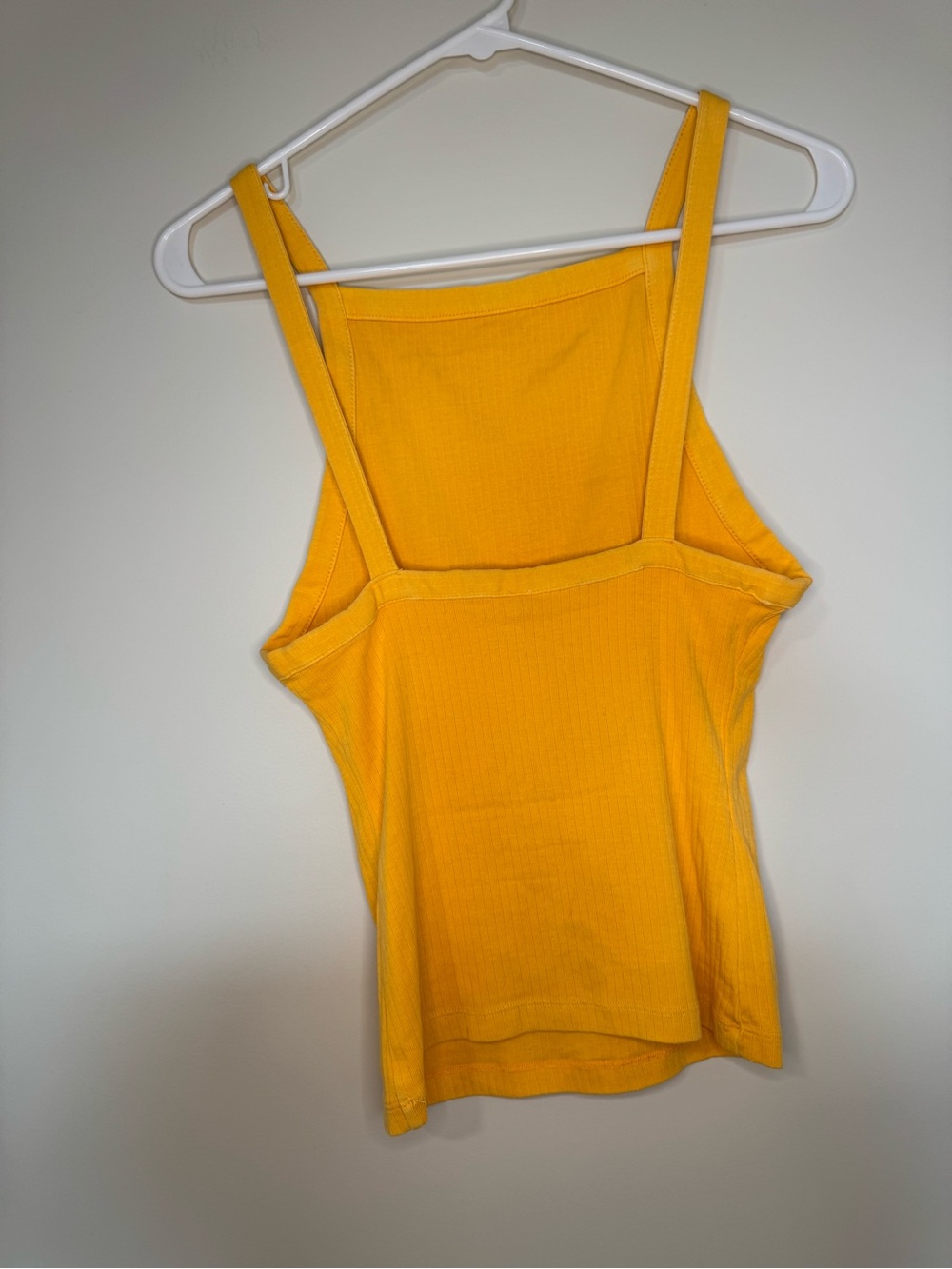 FREE PEOPLE Set Up Ribbed Golden Yellow Tank Top XS - Picture 6 of 10
